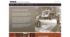 Desktop Screenshot of kohlercastings.com