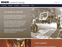 Tablet Screenshot of kohlercastings.com